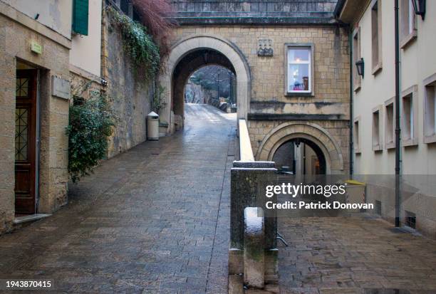 streets of san marino - patrick fort stock pictures, royalty-free photos & images