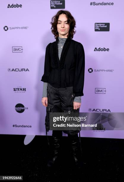 Brigette Lundy-Paine attends the "I Saw The TV Glow" Premiere during the 2024 Sundance Film Festival at Library Center Theatre on January 18, 2024 in...