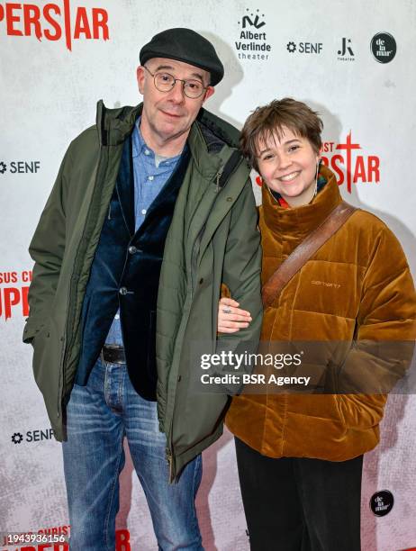 Owen Schumacher attends the Musical Premiere Jesus Christ Superstar at DeLaMar Theater on January 21, 2024 in Amsterdam, Netherlands.