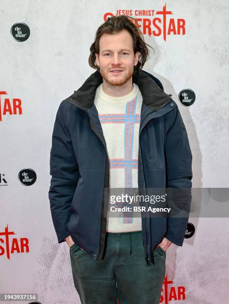 Guido Spek attends the Musical Premiere Jesus Christ Superstar at DeLaMar Theater on January 21, 2024 in Amsterdam, Netherlands.