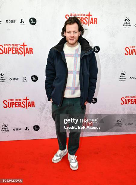 Guido Spek attends the Musical Premiere Jesus Christ Superstar at DeLaMar Theater on January 21, 2024 in Amsterdam, Netherlands.