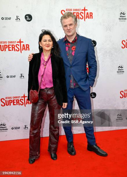 Bart Oomen attends the Musical Premiere Jesus Christ Superstar at DeLaMar Theater on January 21, 2024 in Amsterdam, Netherlands.