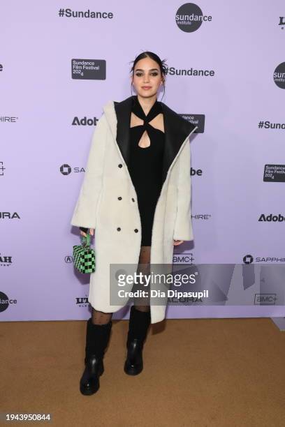 Melissa Barrera attends the "Your Monster" Premiere during the 2024 Sundance Film Festival at Egyptian Theatre on January 18, 2024 in Park City, Utah.