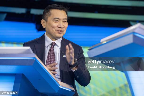Loh Boon Chye, chief executive officer of Singapore Exchange Ltd., during a Bloomberg Television in London, UK, on Monday, Jan. 22, 2024. Trading...