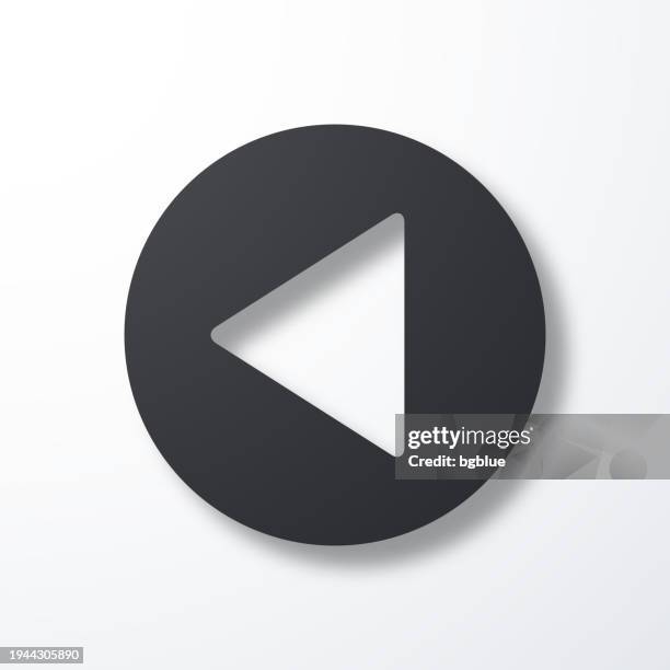previous button. icon with shadow on white background - computer keyboard white background stock illustrations