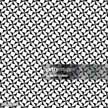 Inverted circles in squares pattern on white Inverted circles in squares pattern on white