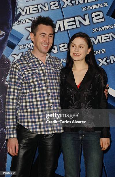 Actors Alan Cummings and Anna Paquin promote their new movie X-Men 2 at Hotel Palace April 22, 2003 in Madrid, Spain. The world premiere will take...