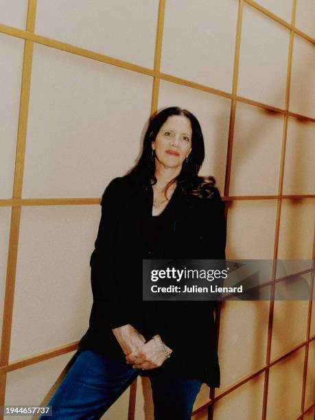 Film Director Laura Poitras poses for a portrait shoot on February 3, 2023 in Paris, France.