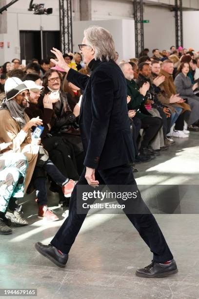 Fashion designer Paul Sith at the Paul Smith Menswear Fall/Winter 2024-2025 show as part of Paris Fashion Week on January 19, 2024 in Paris, France.