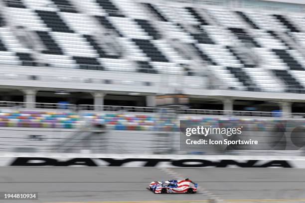 The Sean Creech Motorsport Ligier LMP2 of Lance Willsey, Joao Barbosa, Nolan Siegel, and Jonny Edgar during the Roar Before The Rolex 24 on January...