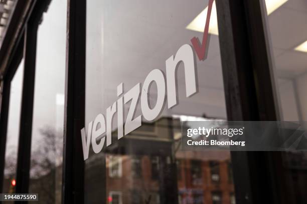 Verizon store in New York, US, on Monday, January 15, 2024. Verizon Communications Inc. Is scheduled to release earnings figures on January 23....