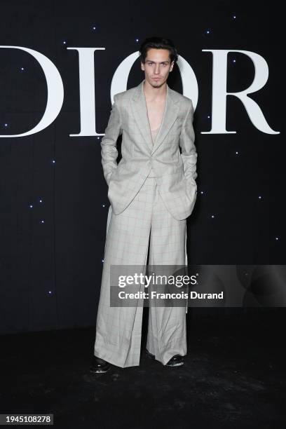 Chase Hudson attends the Dior Homme Menswear Fall/Winter 2024-2025 show as part of Paris Fashion Week on January 19, 2024 in Paris, France.