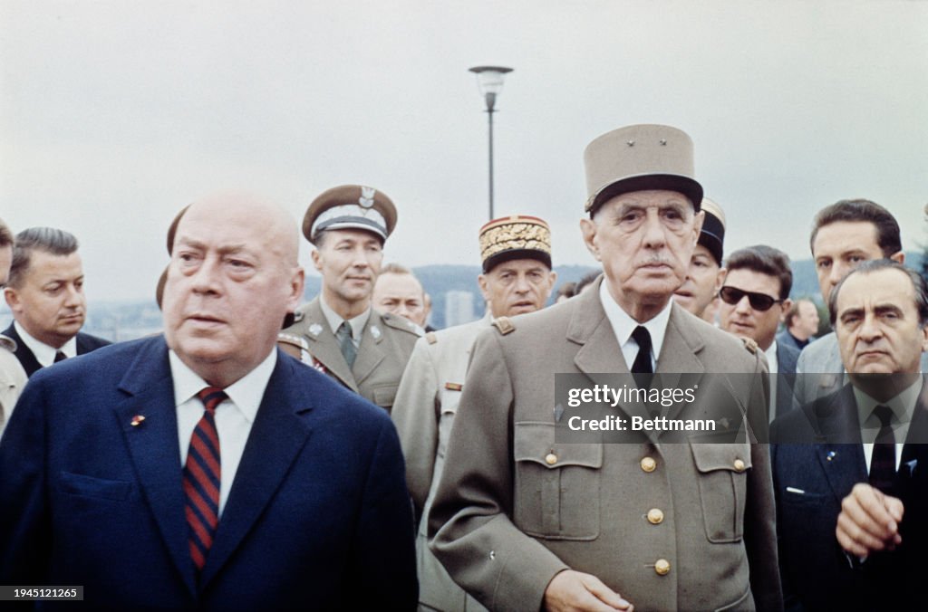 Jozef Cyrankiewicz And Charles De Gaulle