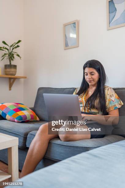 woman relax at home - casa calvet stock pictures, royalty-free photos & images