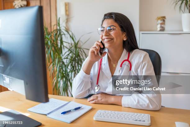 female doctor communicate with the patient - casa calvet stock pictures, royalty-free photos & images