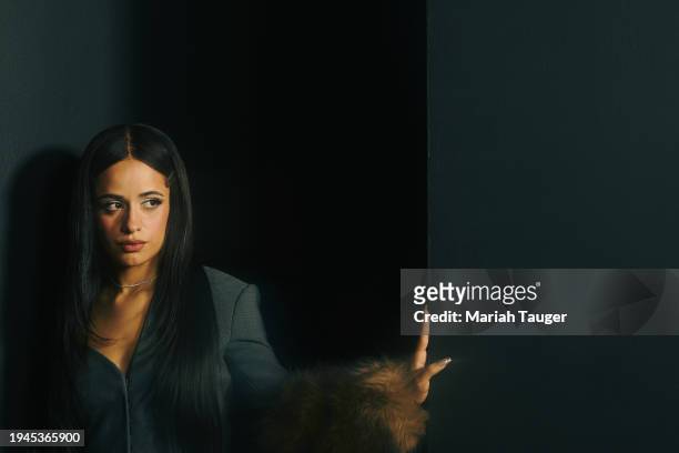 Camila Cabelo of 'Rob Peace' is photographed for Los Angeles Times on January 21, 2024 at the LA Times Studio at Sundance Film Festival presented by...