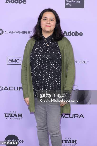 Astrid Rondero attends the "Sujo" Premiere during the 2024 Sundance Film Festival at The Ray Theatre on January 19, 2024 in Park City, Utah.