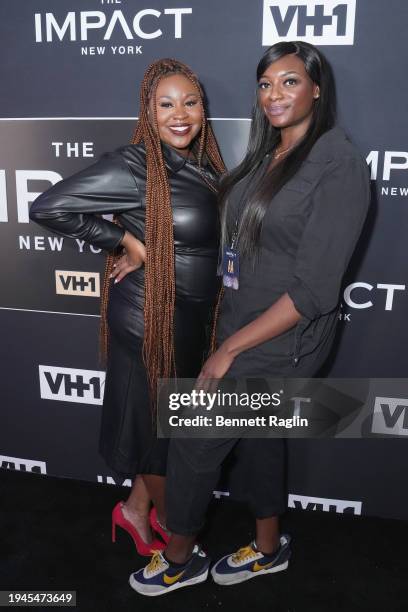 Guests attend VH1's The Impact: NYC Premiere Party at Lavan Chelsea on January 18, 2024 in New York City.