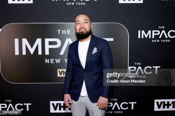 Brian Rikuda attends VH1's The Impact: NYC Premiere Party at Lavan Chelsea on January 18, 2024 in New York City.