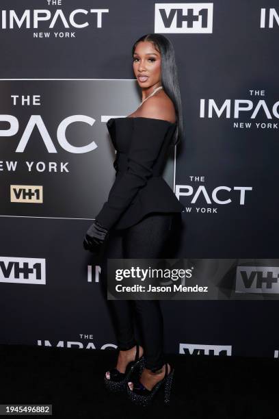 Bernice Burgos attends VH1's The Impact: NYC Premiere Party at Lavan Chelsea on January 18, 2024 in New York City.