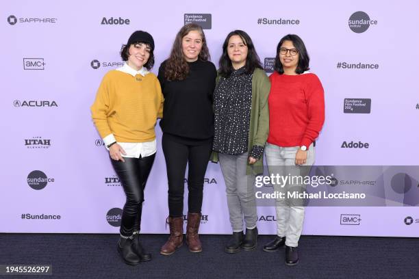 Ximena Amann, Fernanda Valadez, Astrid Rondero and Diana Arcega attend the "Sujo" Premiere during the 2024 Sundance Film Festival at The Ray Theatre...