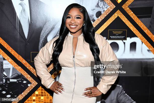 Reginae Carter attends the 2024 Urban One Honors: Best In Black Media Event and Reception at Waldorf Astoria Atlanta Buckhead on January 19, 2024 in...