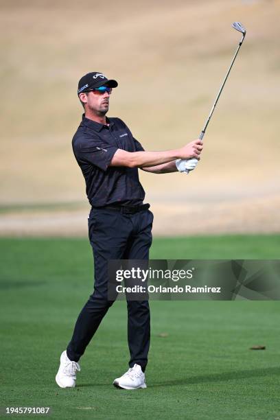 Alexander Bjork of Sweden hits from the tenth fairway during the second round of The American Express at Nicklaus Tournament Course on January 19,...