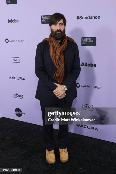 Jason Schwartzman attends the "Between The Temples" Premiere during the 2024 Sundance Film Festival at Park City Library on January 19, 2024 in Park...