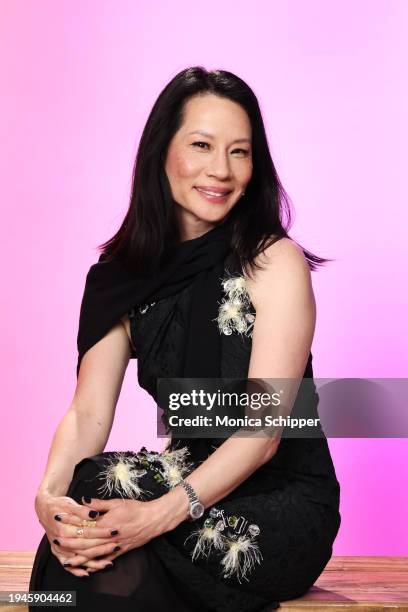 Lucy Liu visits the IMDb Portrait Studio at Acura House of Energy on Location at Sundance 2024 on January 19, 2024 in Park City, Utah.