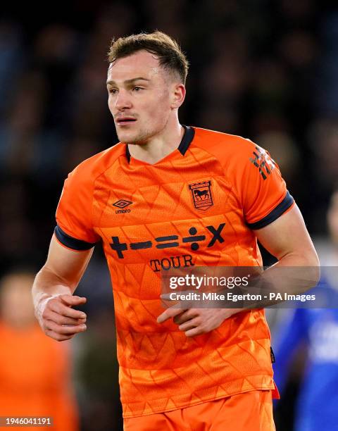 Ipswich Town's George Edmundson during the Sky Bet Championship match at the King Power Stadium, Leicester. Picture date: Monday January 22, 2024.