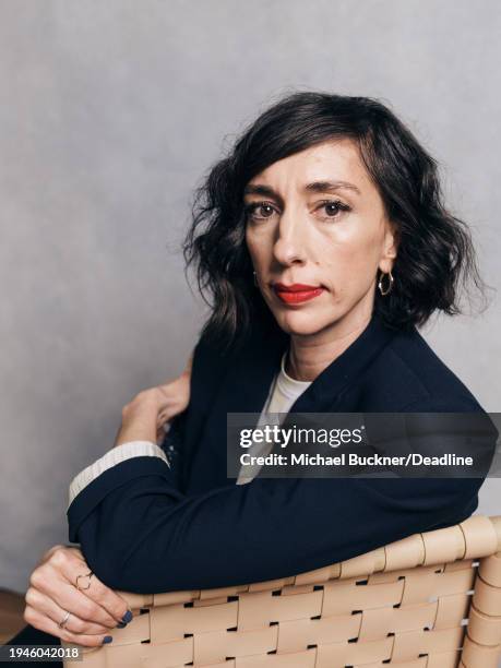 Lana Wilson is photographed for Deadline at the Deadline Studio during the 2024 Sundance Film Festival on January 21, 2024 in Park City, Utah.