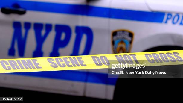 New York Police Department crime scene tape.