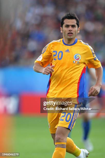 June 13: Nicolae Dica of Romania running during the UEFA Euro 2008 Group C match between Italy and Romania at Letzigrund Staduim on June 13, 2008 in...