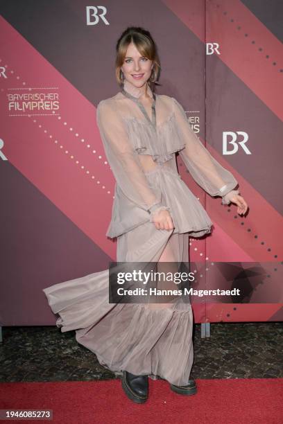 Leonie Brill attends the Bavarian Film Awards 2024 at Prinzregententheater on January 19, 2024 in Munich, Germany.