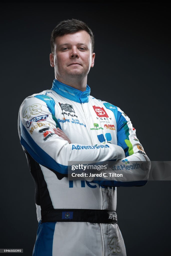 NASCAR driver Erik Jones poses for a photo during the 2024 NASCAR NASCAR driver Erik Jones poses for a photo during the 2024 NASCAR