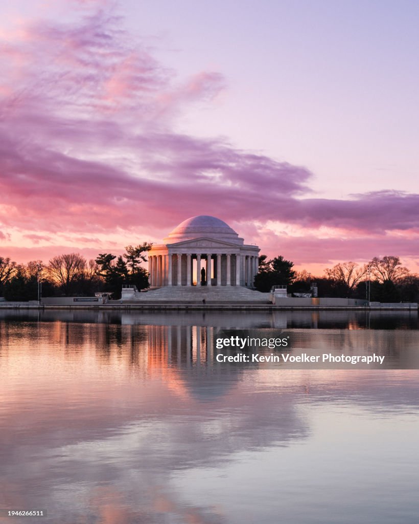 Sunrise at the Jefferson Memorial