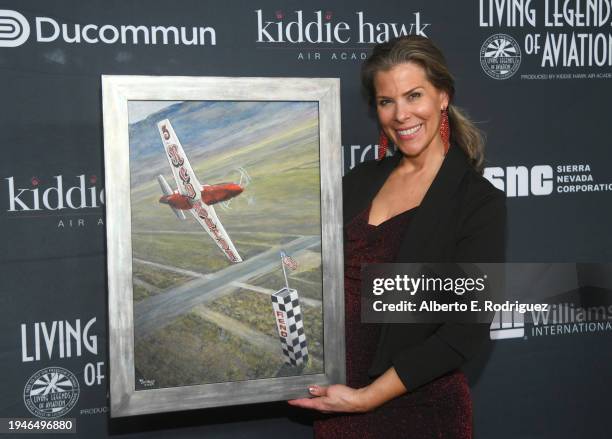 Michelle Rouch attends the 21st Annual Living Legends Of Aviation Awards at The Beverly Hilton on January 19, 2024 in Beverly Hills, California.