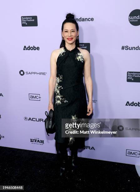 Lucy Liu attends the "Presence" Premiere during the 2024 Sundance Film Festival at Library Center Theatre on January 19, 2024 in Park City, Utah.
