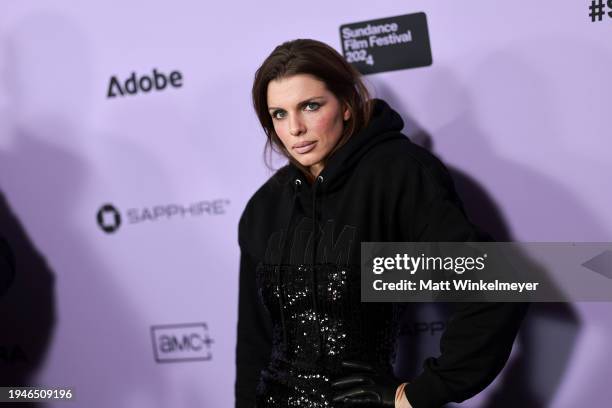 Julia Fox attends the "Presence" Premiere during the 2024 Sundance Film Festival at Library Center Theatre on January 19, 2024 in Park City, Utah.