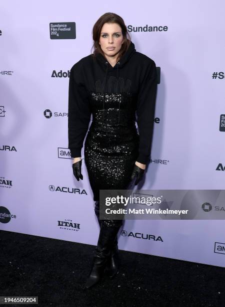 Julia Fox attends the "Presence" Premiere during the 2024 Sundance Film Festival at Library Center Theatre on January 19, 2024 in Park City, Utah.