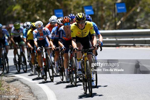 Bart Lemmen of Netherlands and Team Visma | Lease a Bike competes during the 24th Santos Tour Down Under 2024, Stage 5 a 129.3km stage from Christies...