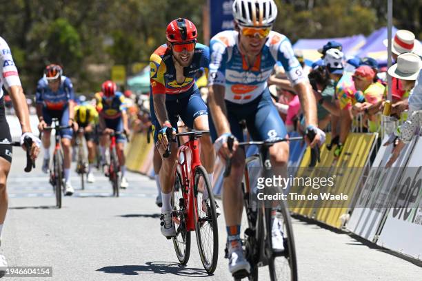 Bauke Mollema of Netherlands and Team Lidl-Trek crosses the finish line during the 24th Santos Tour Down Under 2024, Stage 5 a 129.3km stage from...