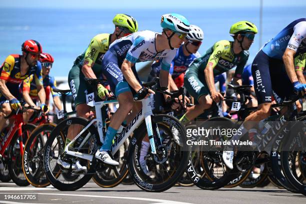 Jack Haig of Australia and Team Bahrain Victorious competes during the 24th Santos Tour Down Under 2024, Stage 5 a 129.3km stage from Christies Beach...