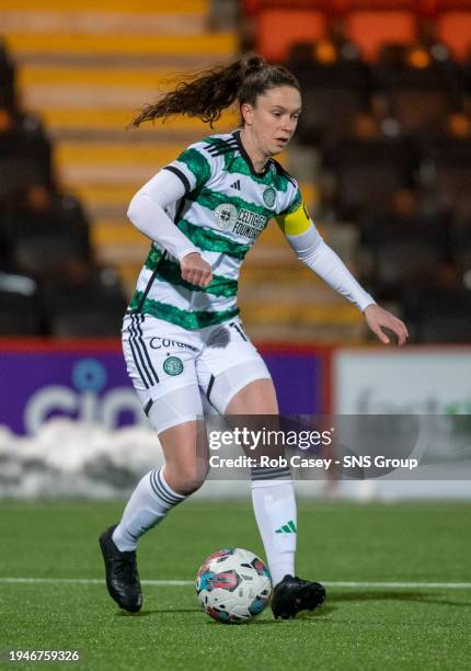 Celtic's Kelly Clark in action during a Sky Sports Cup semi-final match between Celtic and Rangers at Excelsior Stadium, on January 19 in Airdrie,...