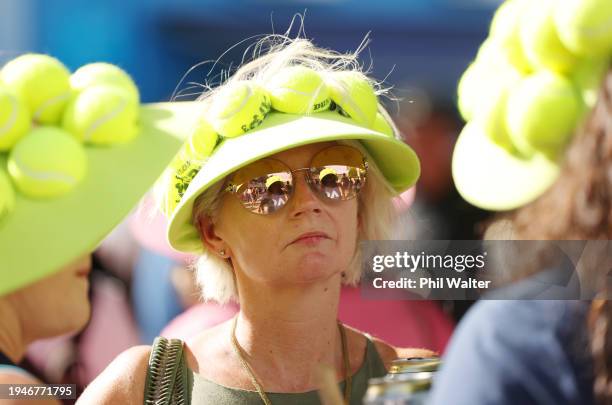 Patrons are seen during the 2024 Australian Open at Melbourne Park on January 20, 2024 in Melbourne, Australia.