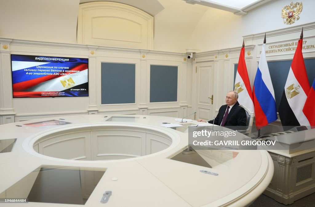 Egypt Rwm In this pool photograph distributed by Russian state owned agency ...