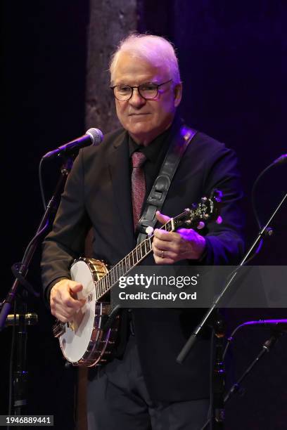 Steve Martinperforms during Tony Trischka's 75th Birthday Bash at City Winery on January 19, 2024 in New York City.