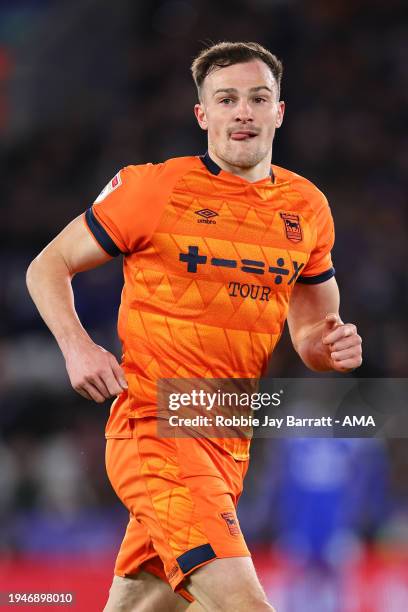 George Edmundson of Ipswich Town during the Sky Bet Championship match between Leicester City and Ipswich Town at The King Power Stadium on January...