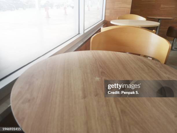 Rounding Table Empty Overhead Round Tables Photos and Premium High Res Pictures - Getty Images