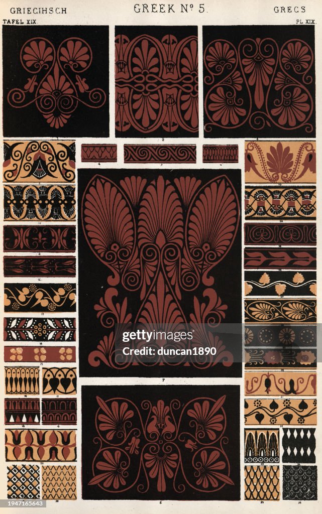 Greco Roman Patterns Ancient Greek Floral And Seamless Patterns History Of Decoration Design ...
